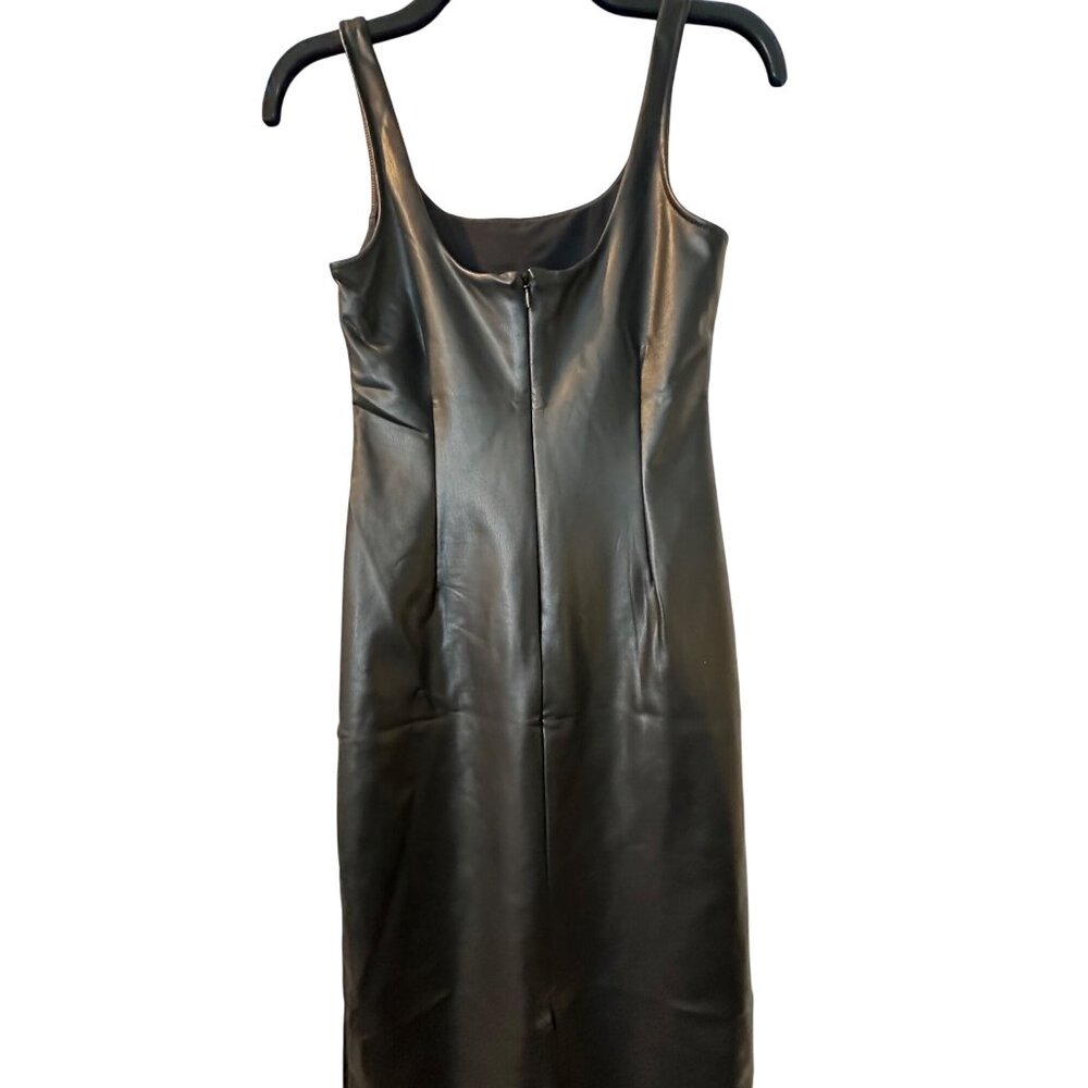 Sofia Jeans By Sofia Vergara Black Faux Leather Dress XS